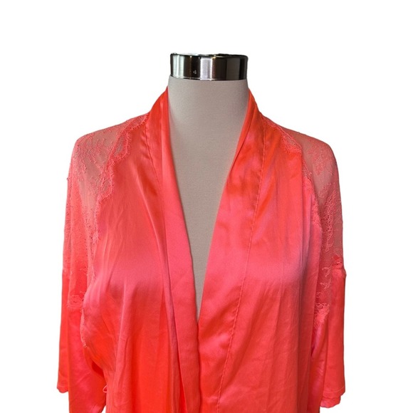 Victorias Secret Robe Womens Satin Lace Silky Intimate Extra Small - Picture 2 of 16